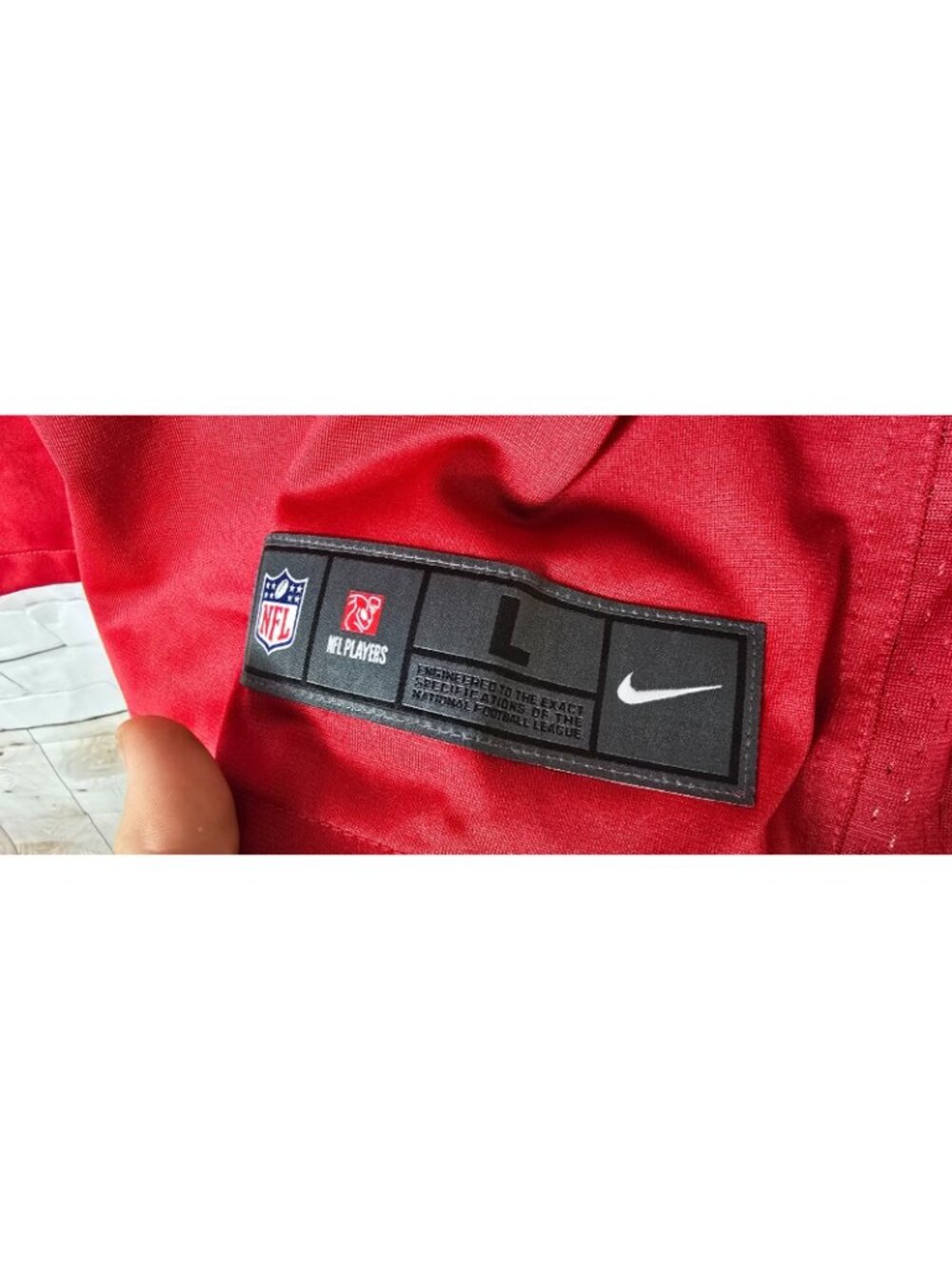New Nike Raheem Mostert San Francisco 49ers On field Jersey Large $130 - Picture 4 of 4